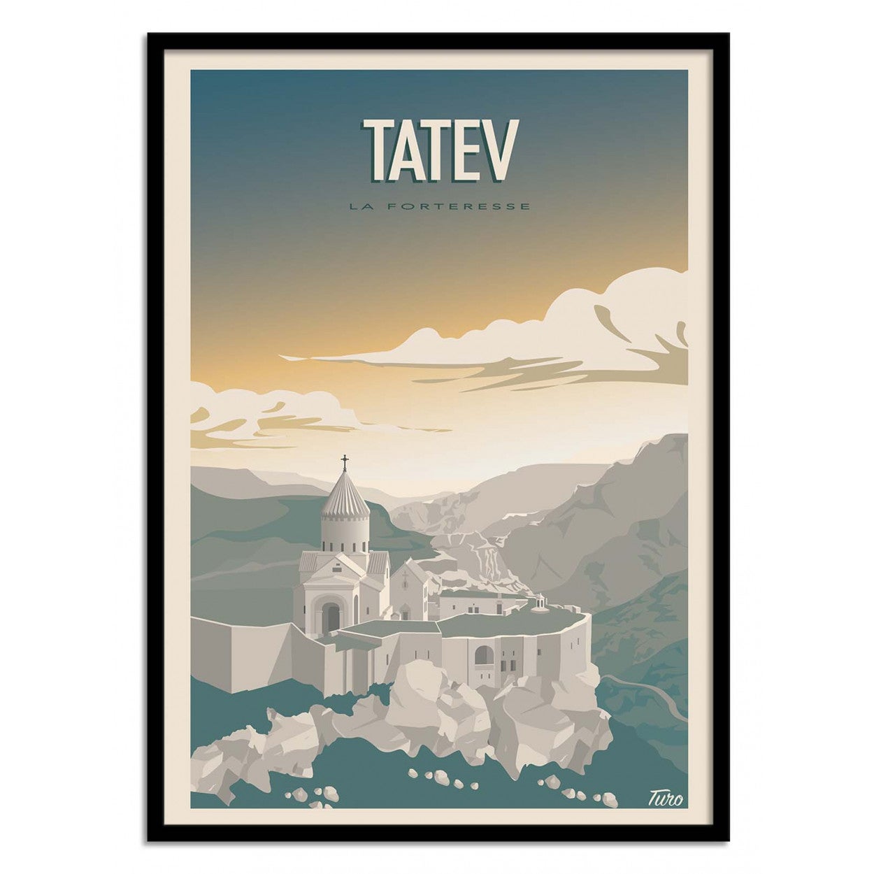Affiche d’art 50 x 70 cm - Tatev - Turo Memories Studio - 2