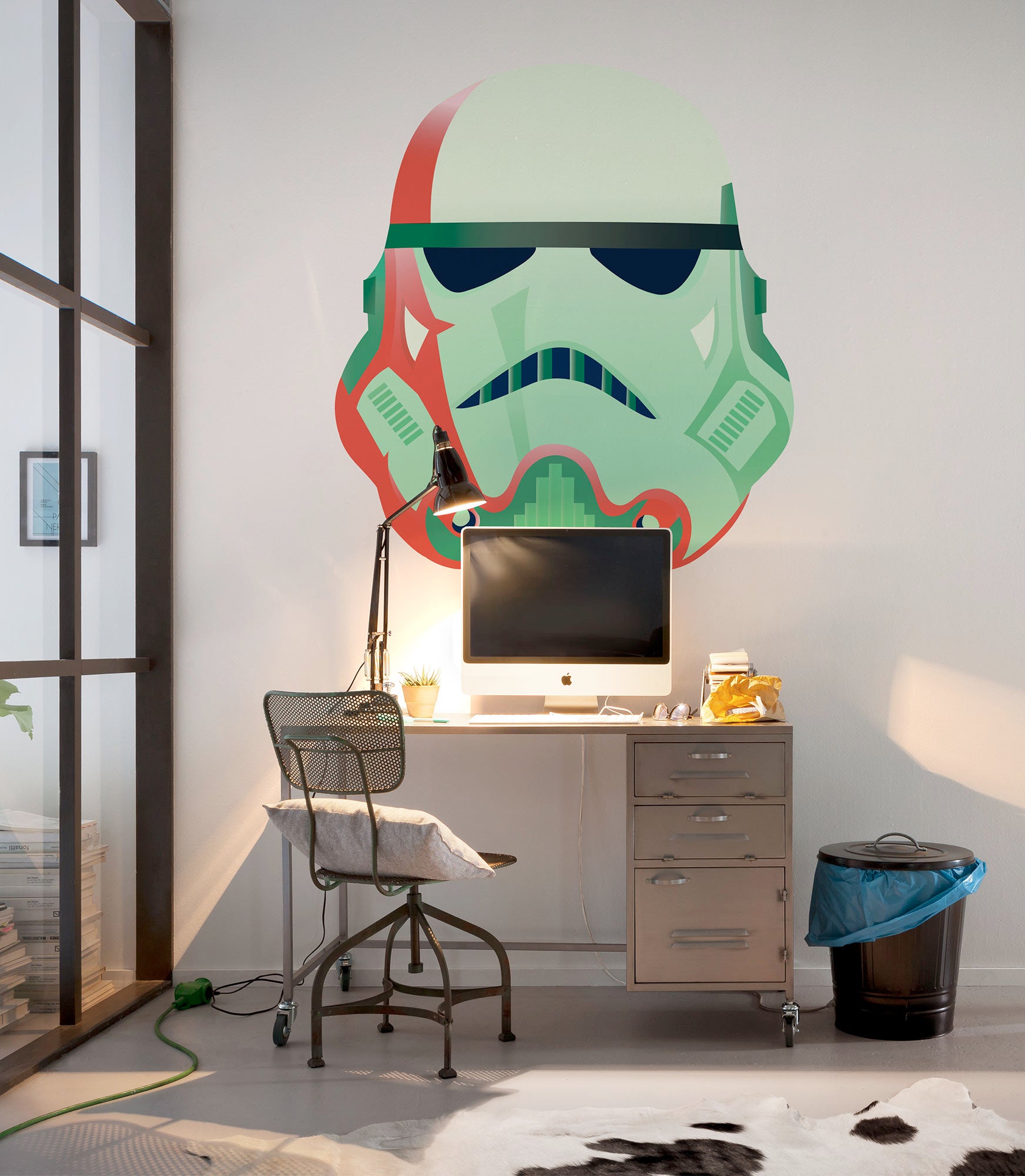 Vinilos decorativos gigantes de komar - star wars one of us! - talla: 125 x 125 cm