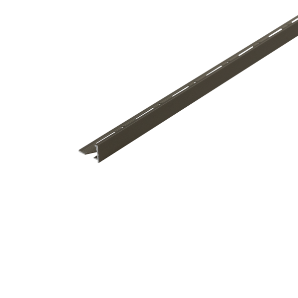 Profil do glazury aluminiowy narożny z krawędzią 10mmx18mm Cezar Szampan Mat 2,50m