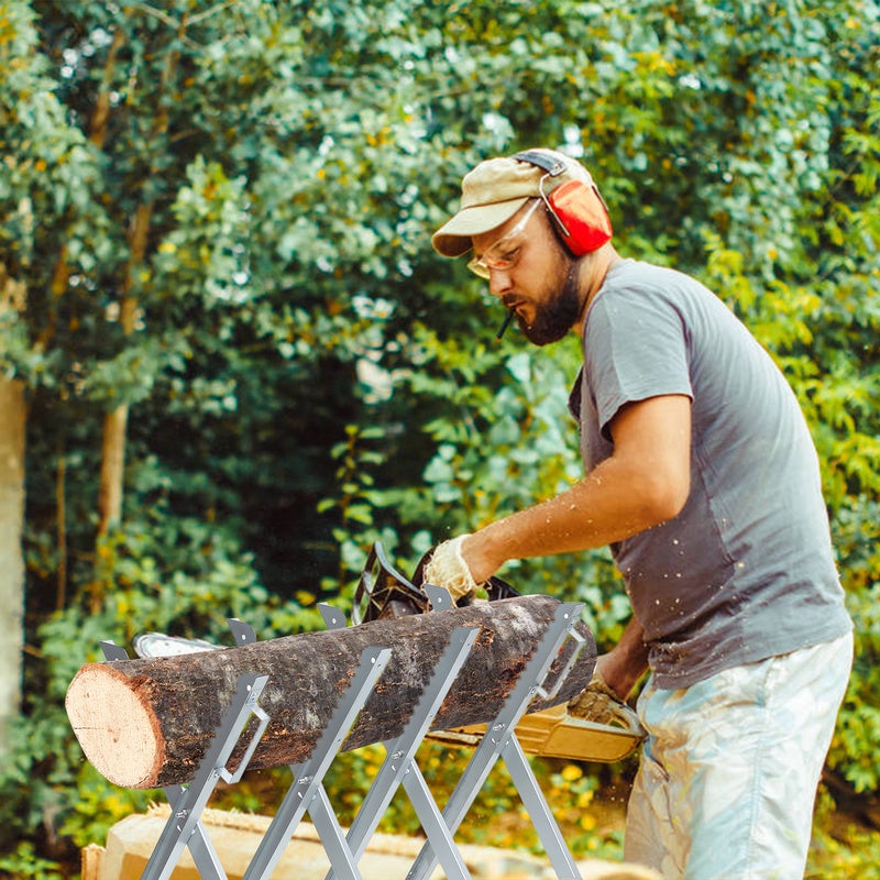 Chevalet de sciage pour couper le bois 80 x 81 x 83 cm Chevalet de sciage charge maximale 150 kg - 9