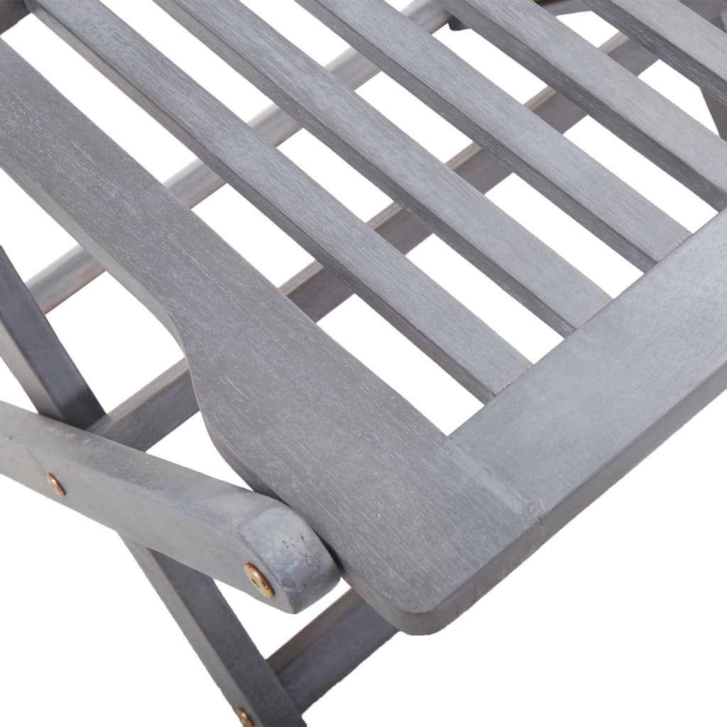 Chaises pliables d'extérieur 2 pcs avec coussins Bois d'acacia 21 - 6