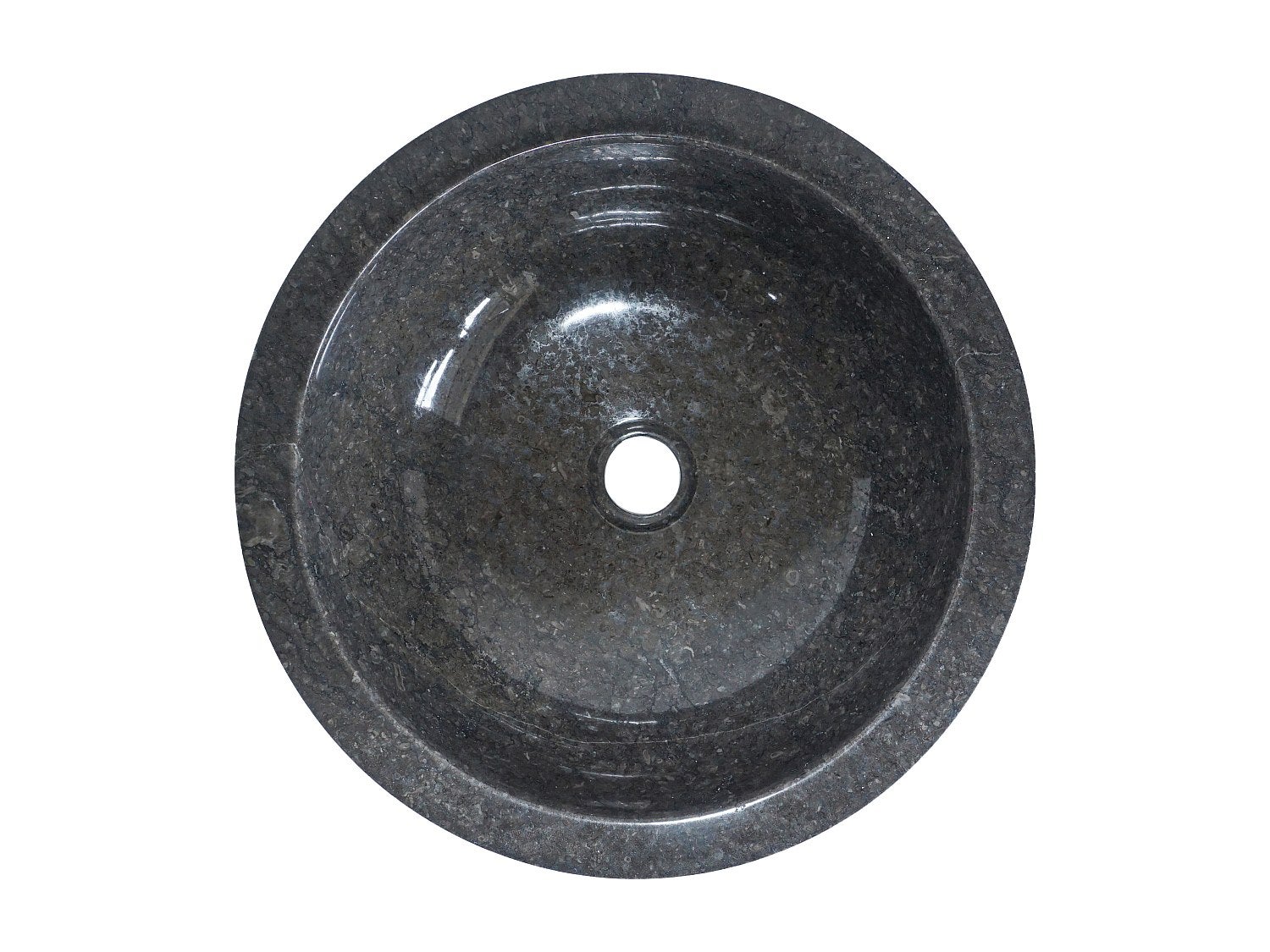 Vasque de salle de bain en marbre MUKI - Couleur grise - 4