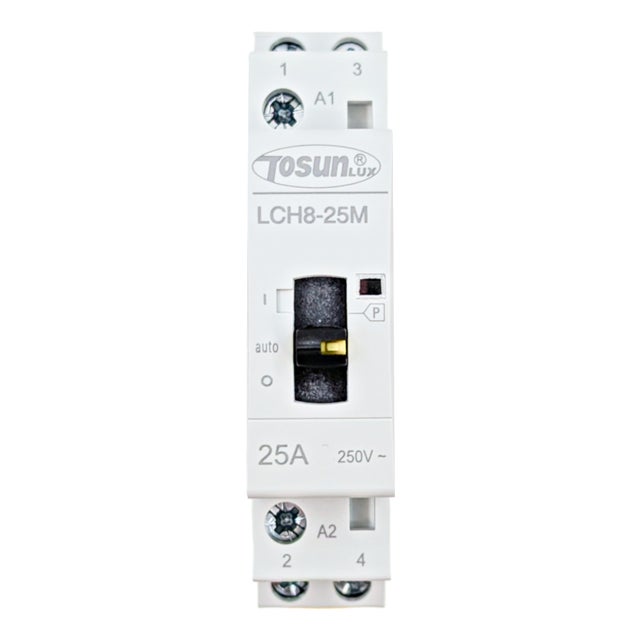Contactor monofásico: control de carga eficiente
