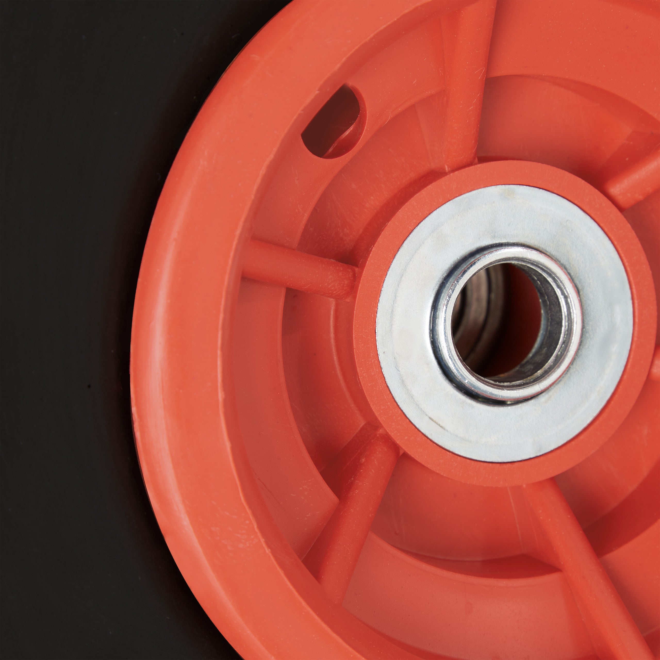 Roue de diable Set de 2 en caoutchouc 260x85, roue en caoutchouc,16 mm, 4.1/3.5-4 essieu 150 kg,noir/ rouge, Relaxdays - 8