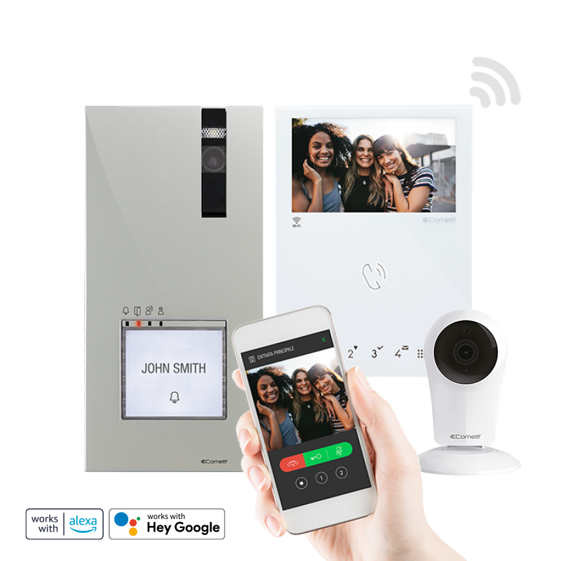 Kit Vidéophonie WI-FI 2 fils + Caméra - COMELIT - 8451V/CAM | Leroy Merlin