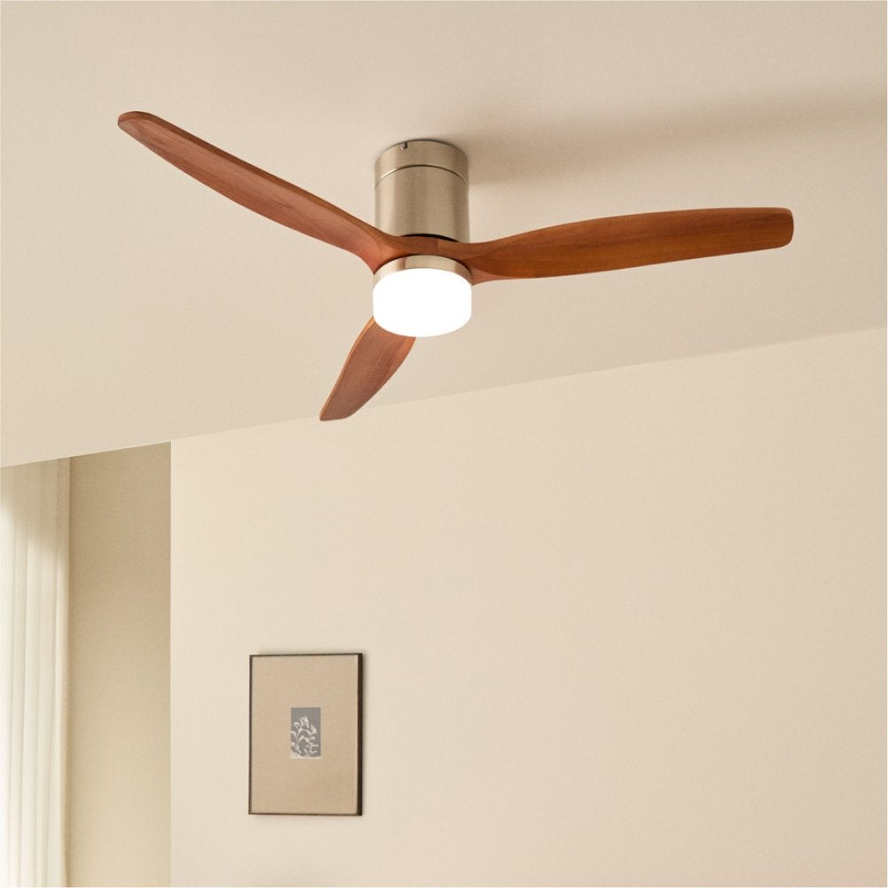 CREATE - WIND CALM M - Ventilateur de plafond silencieux 40W avec pales techniques en ABS Ø132cm avec eclaraige sans wifi - 2