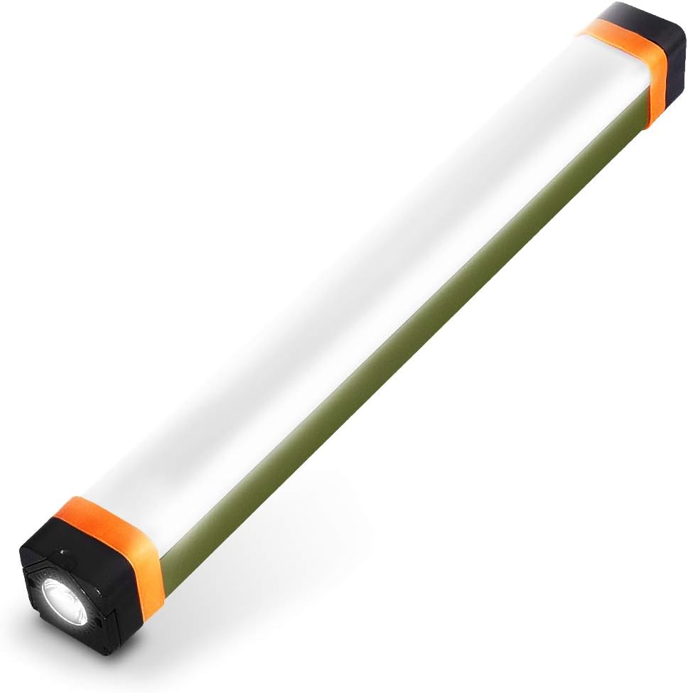 Magnetyczna taśma świetlna kempingowa, ładowalna, 4 tryby, 400 lumenów, ładowana przez USB, oświetlenie awaryjne z haczykiem