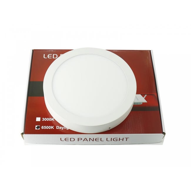 Spot LED Extra Plat Rond 24W Blanc (Pack de 5) - Blanc Froid 6000K Spot LED Extra Plat Rond 24W Blanc (Pack de 5) - Blanc Froid 6000K