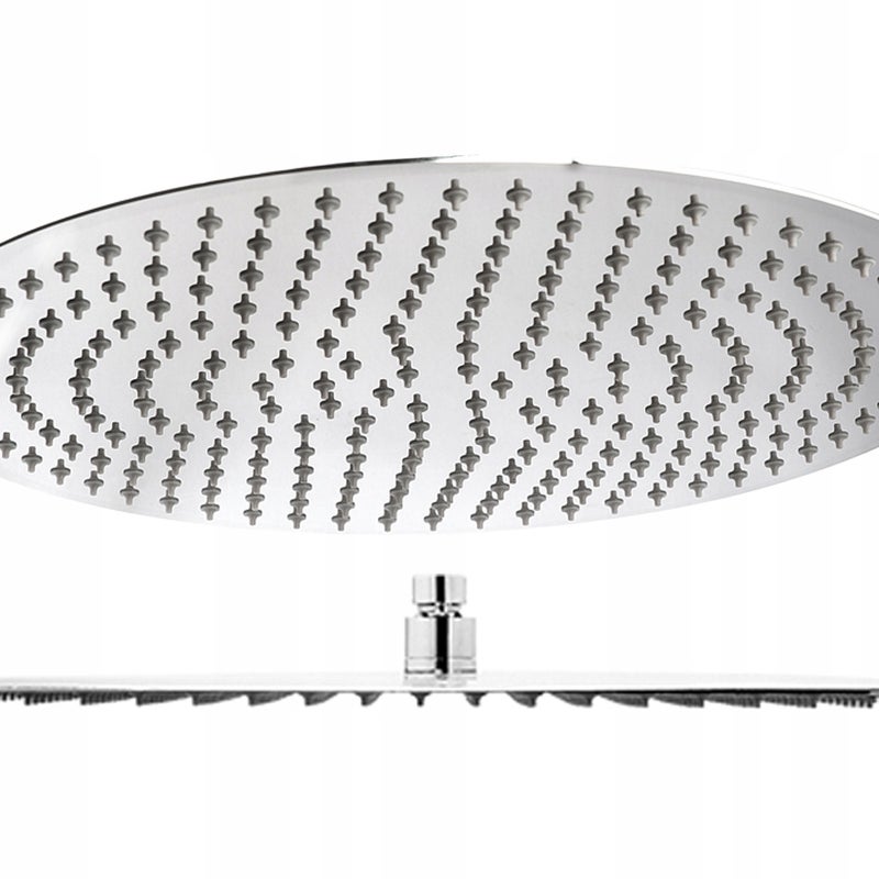 40CM DESZCZOWNICA OKRĄGŁA OWALNA DESZCZOWNIA ZE STALI NIERDZEWNEJ CIENKA 40x40 cm