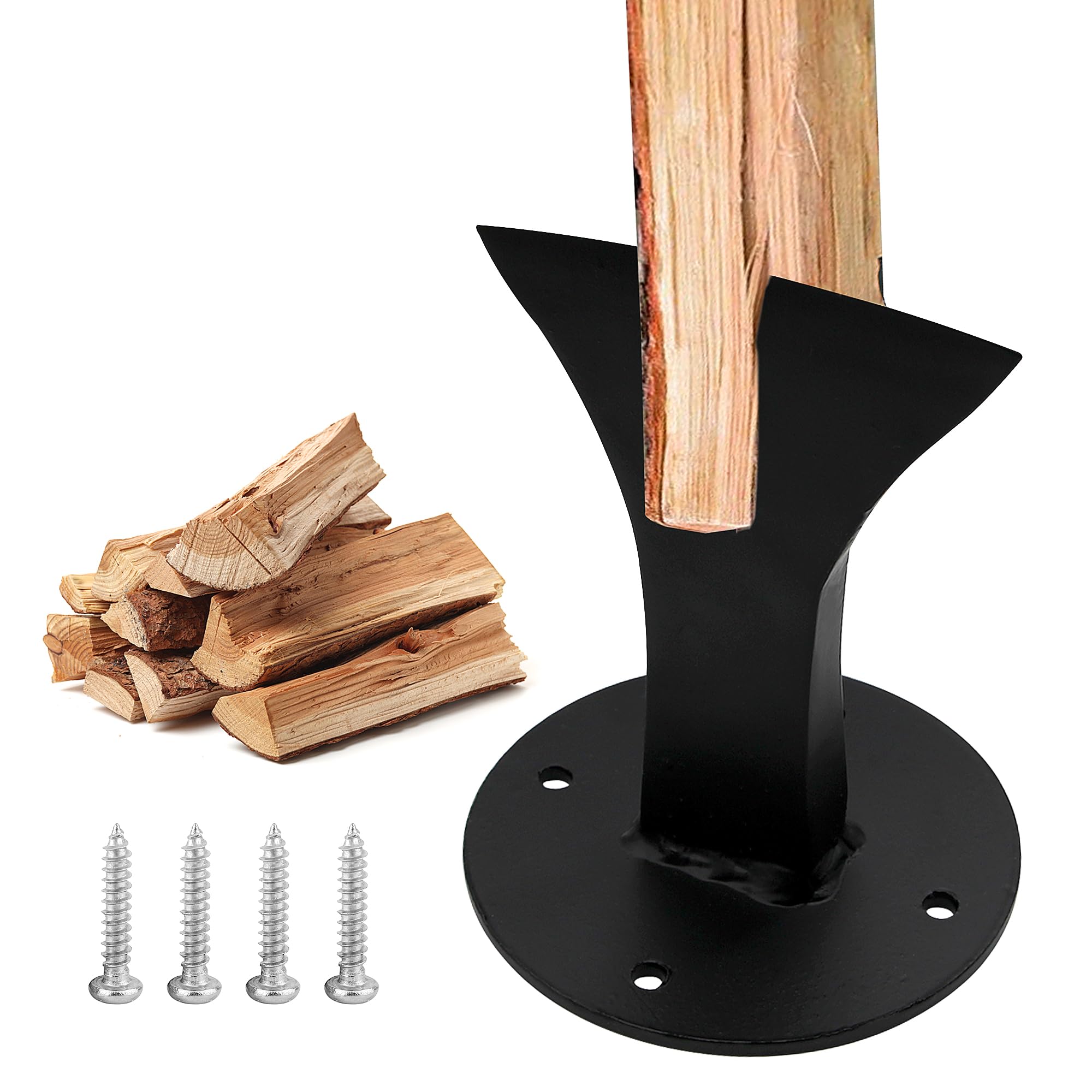 Roxvue Coin Fendeur De Bois Coin Fendeur De Bûches Cubique Fendeur De Bois Hachoir à Bois Outil Fendeur De Bois Fendeur De Bûches Pour Rural