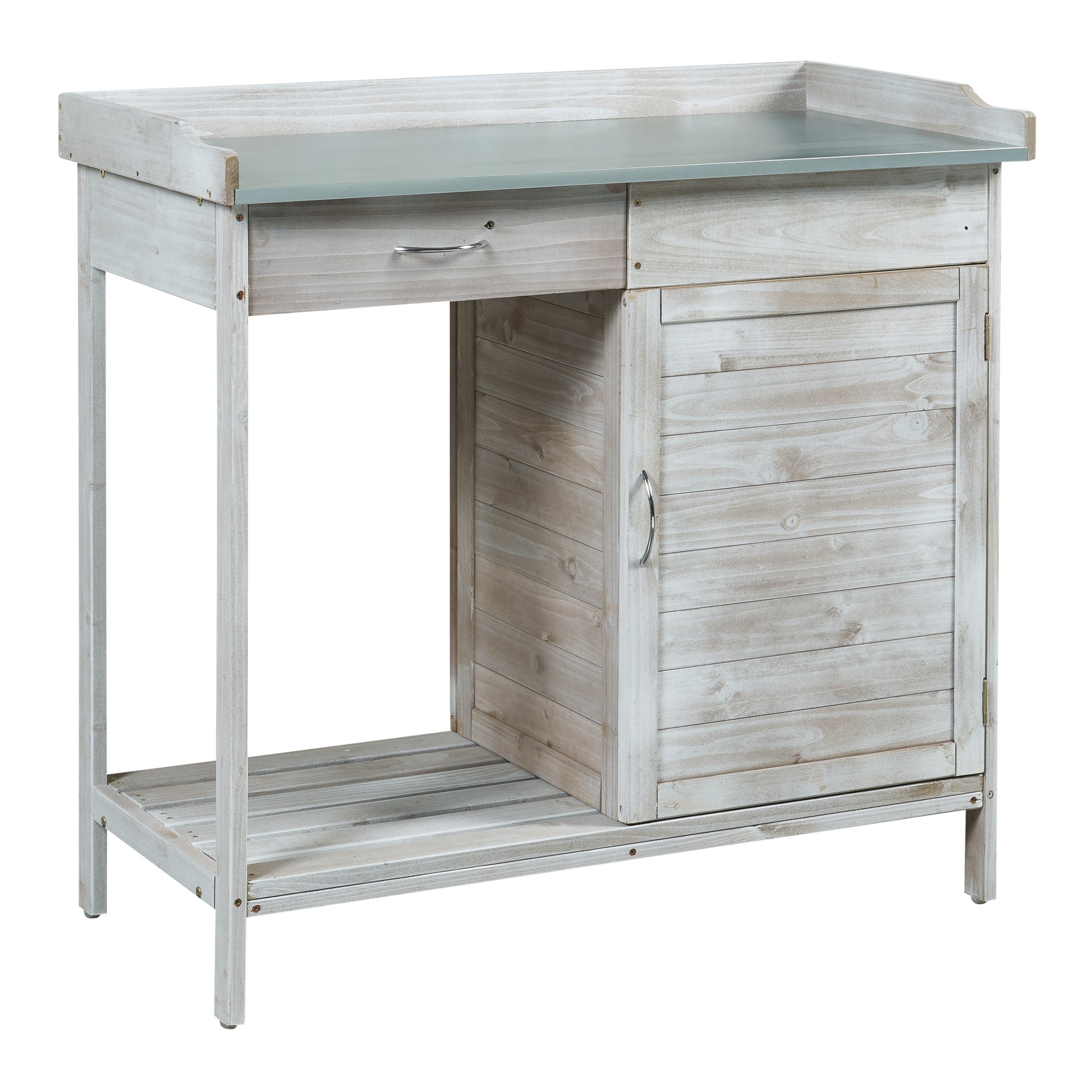 Table de rempotage Aliano 98 x 48 x 94 cm sapin gris casa.pro - 3