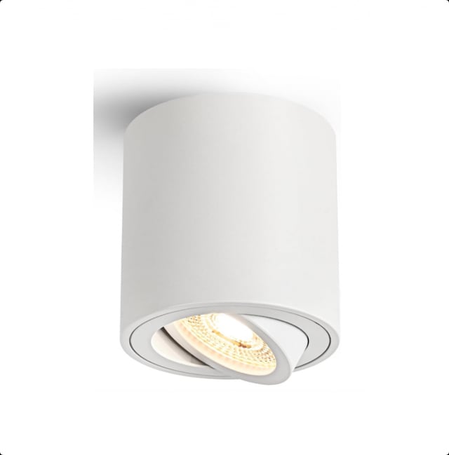 Sweet Led Lampe En Saillie Plate à Intensité Variable 230 V IP20 - Avec Ampoule LED 5 W - Spot Encastrable Orientable - Plafonnier Rond - Spot En