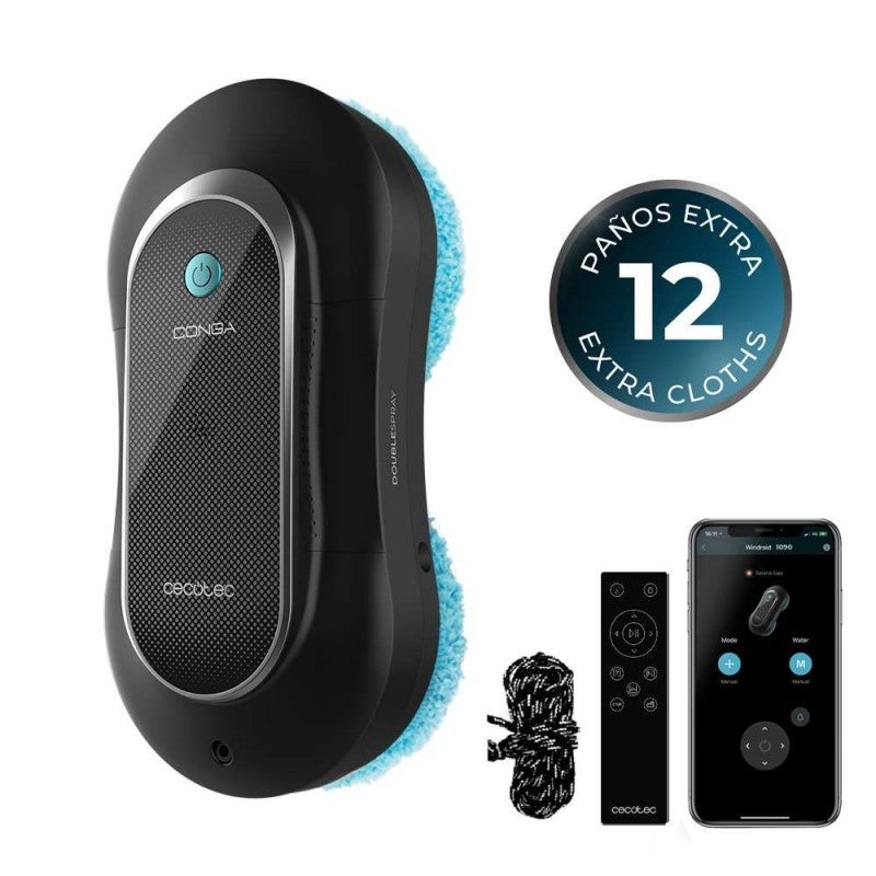 Oamger Robot Lave-Vitres Automatique 5600Pa - Nettoyage Autonome, Pulvérisation Intelligente, Télécommande Incluse, Parfait Pour Fenêtres Et Surfaces Vitrées
