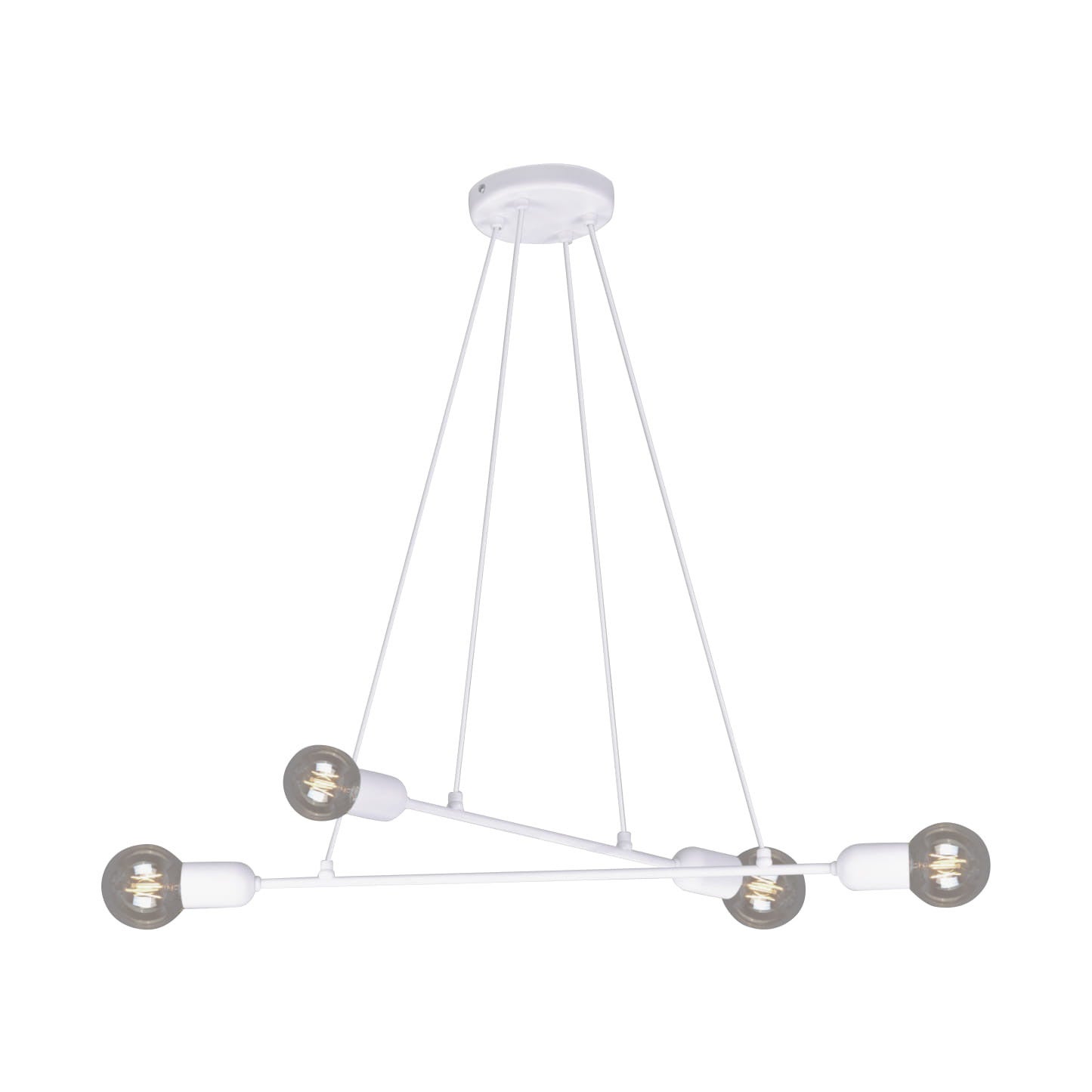 Lampa wisząca Sitya biała 4xE27x60W wym: 70 x 66 x 43 cm metal Kaja