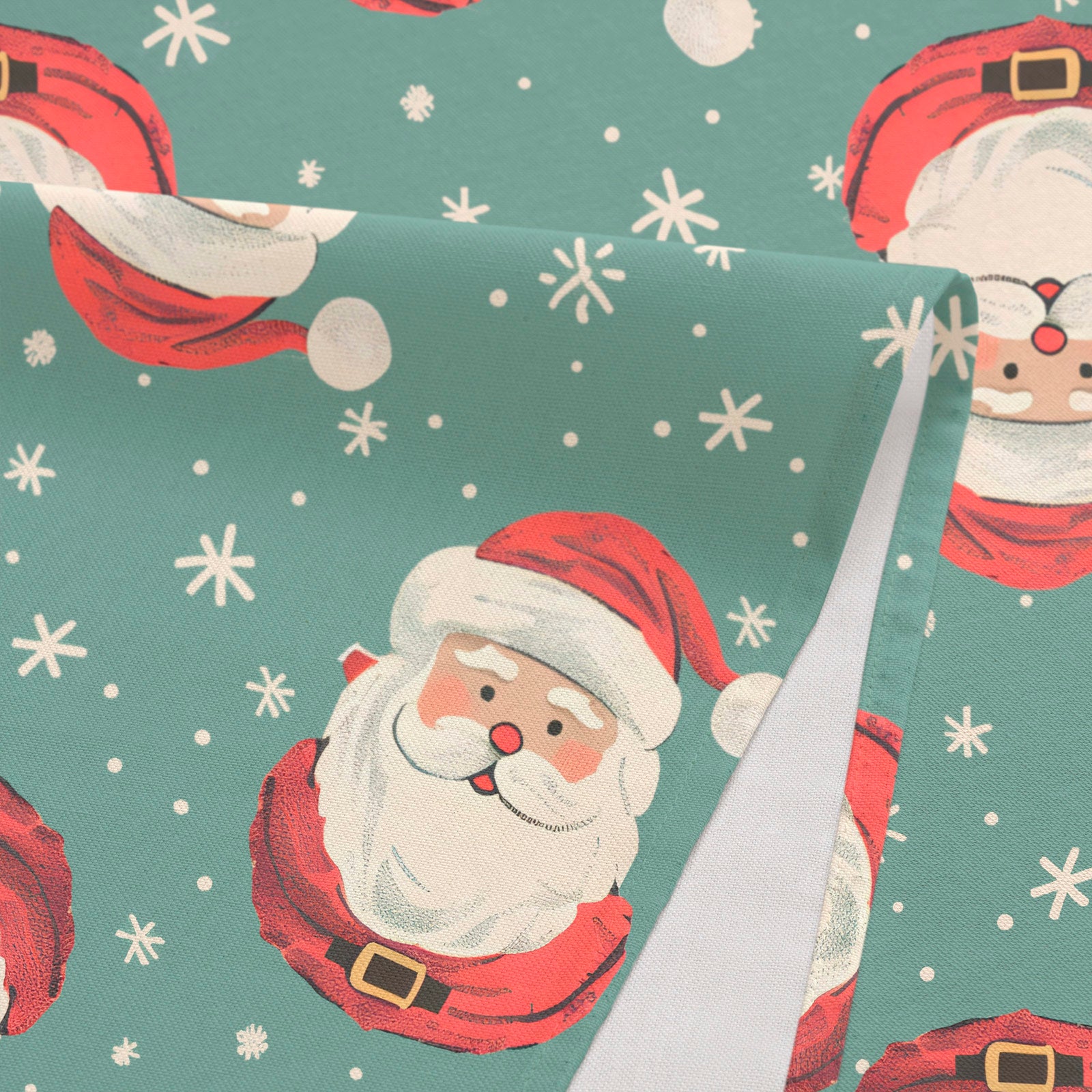 Tovaglia natalizia antimacchia rettangolare in tessuto di cotone 160x240 cm - Noel - 5