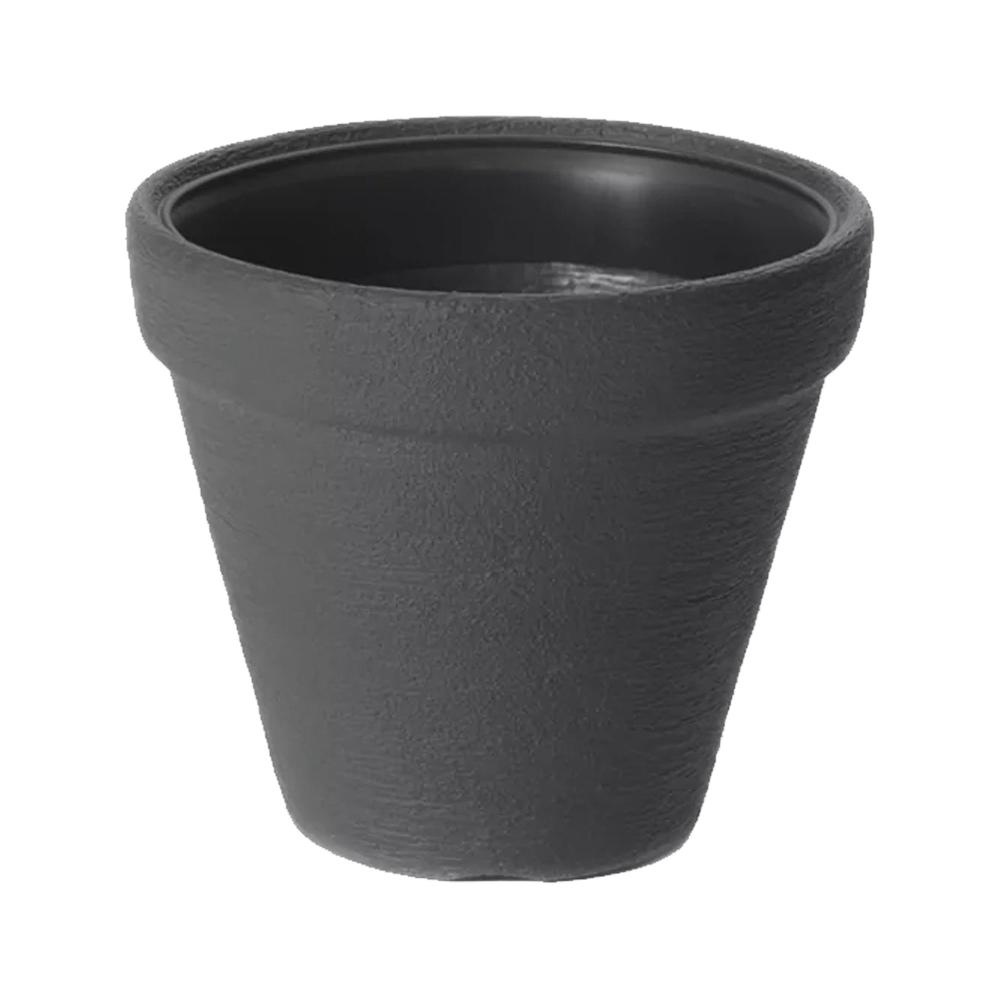 Doniczka Ogrodowa EDANTI 40 cm Efekt Cegły Okrągła Na Taras Antracytowa 1 szt.