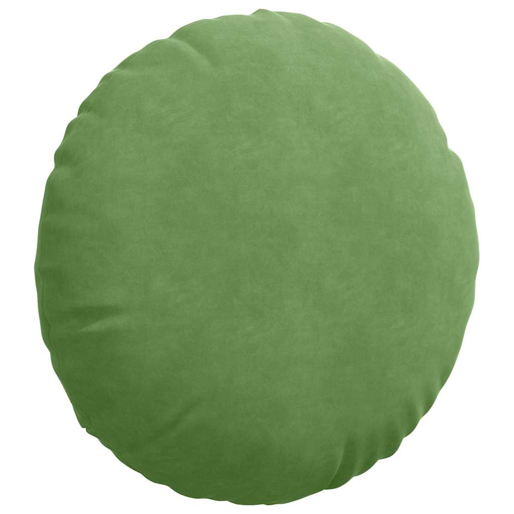 Cojines de asiento, 2 unidades, verde claro, Ø 40 x 13 cm, terciopelo - 5