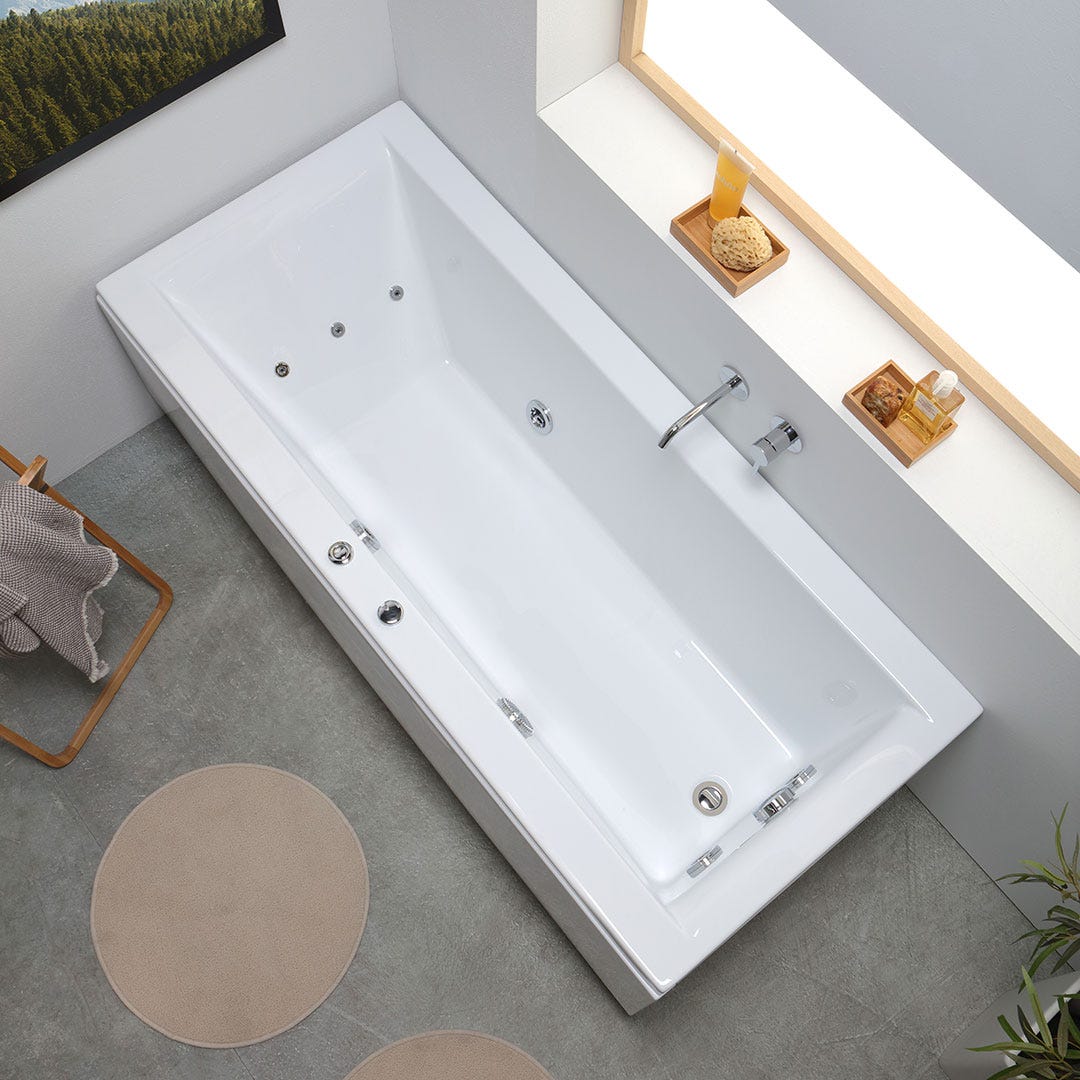 Baignoire rectangulaire avec hydromassage | Adele - 2