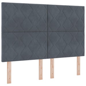 Tête De Lit Velours Noir Design Diamant – 180 Cm, Capitonnée Géométrique, Réglable