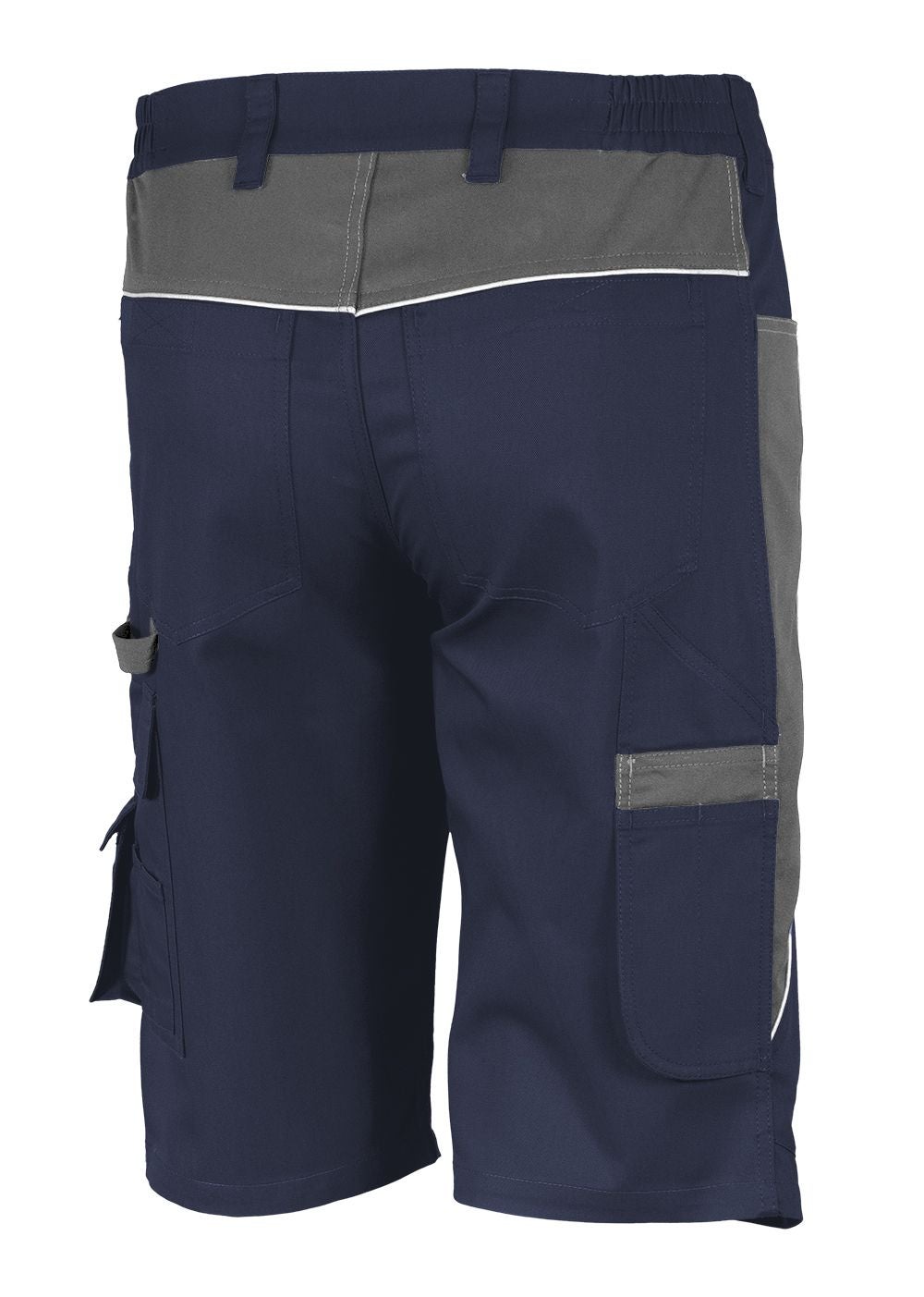 Qualitex - PROfessionals Shorts résistant en tissu renforcé de fibres - navy/gris - size 64 - Unisex - Pantalon de travail court á 10 poche - 2