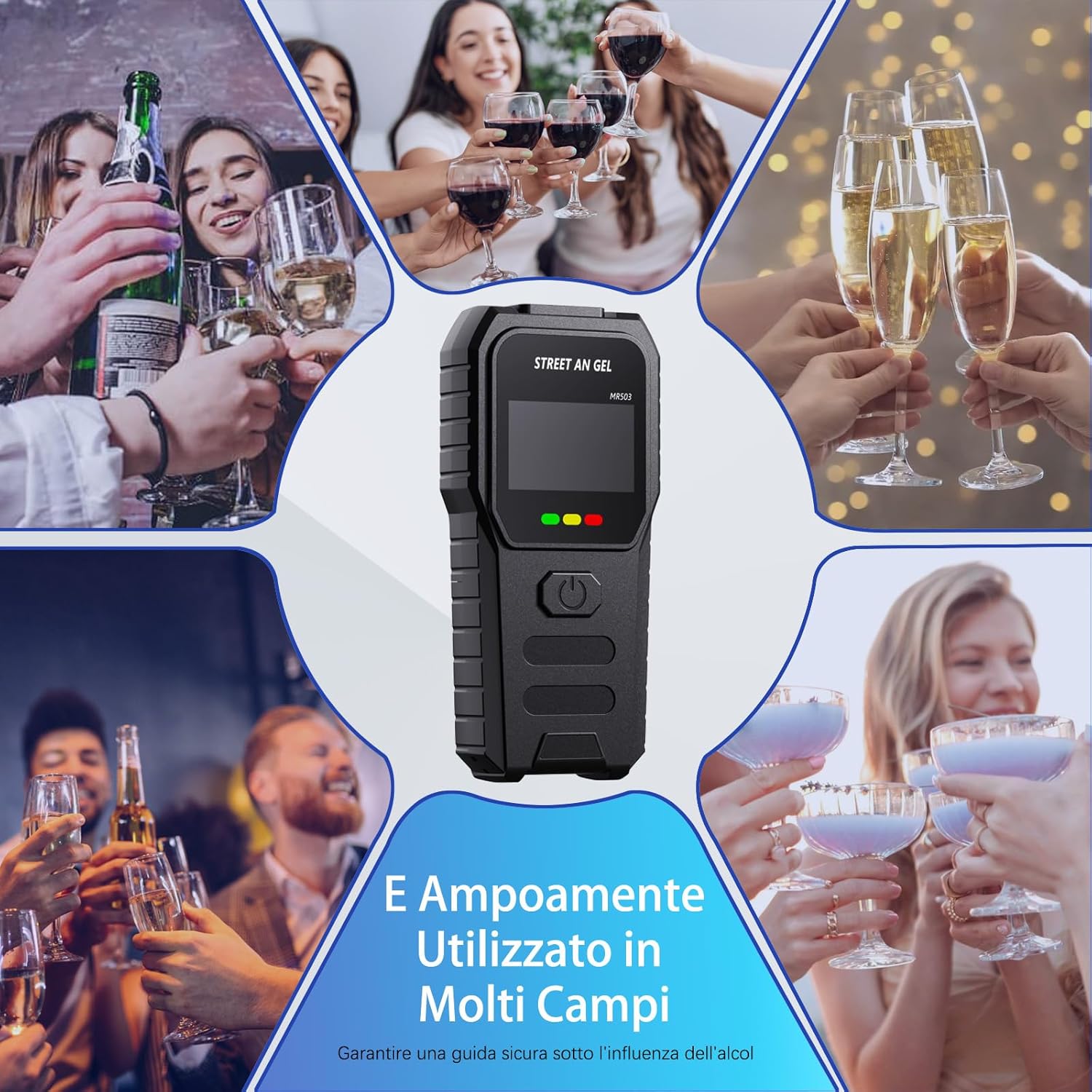Ethylotest Electronique,Alcootest,Affichage LCD, Détection Rapide, Professionnel pour un Usage Domestique【Batterie Non Incluse】 - 5