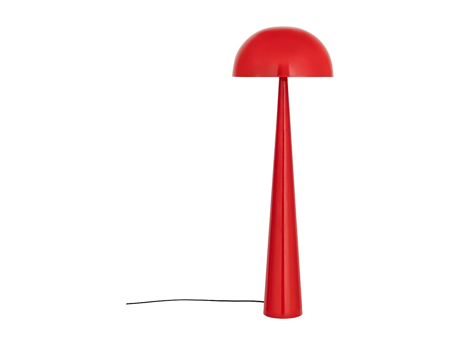 Lampka stołowa grzybek metalowa - Śr. 50 x Wys. 147 cm - Błyszcząca czerwień - RANDALL