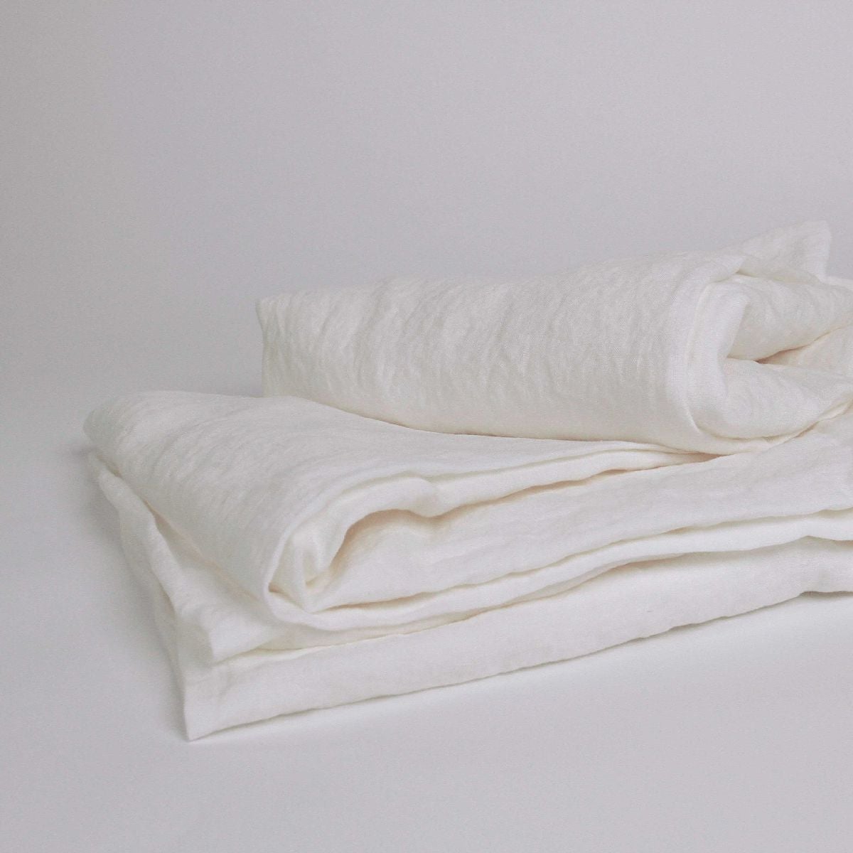 Drap housse Lin lavé 2 personnes uni NAGHADA - 2