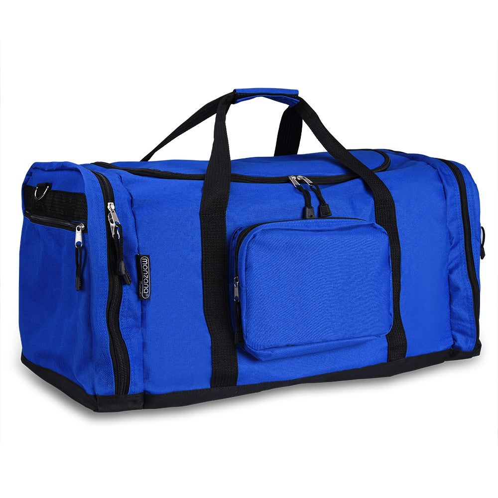 Saco de viagem azul 90L - 5