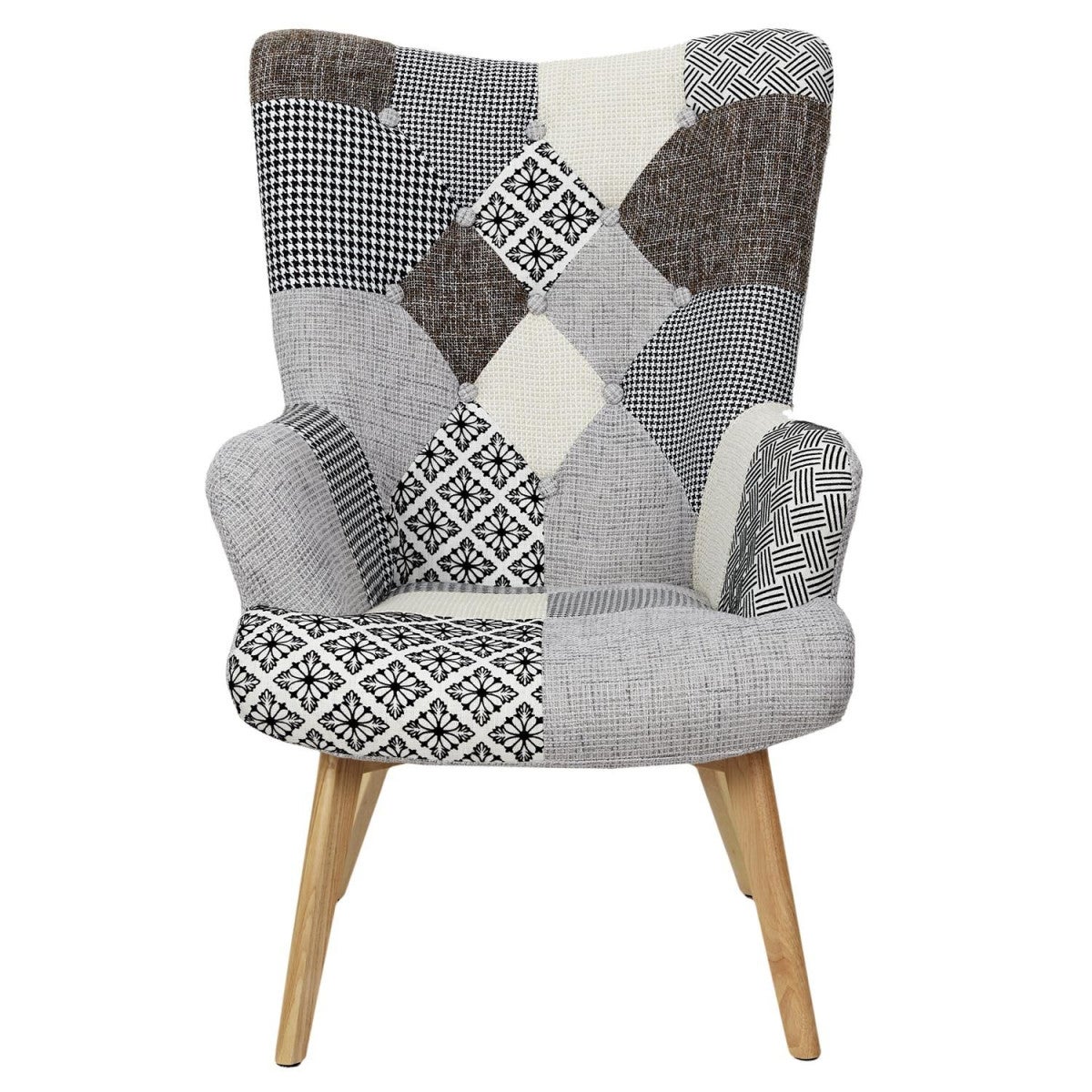 Fauteuil Patchwork Design 