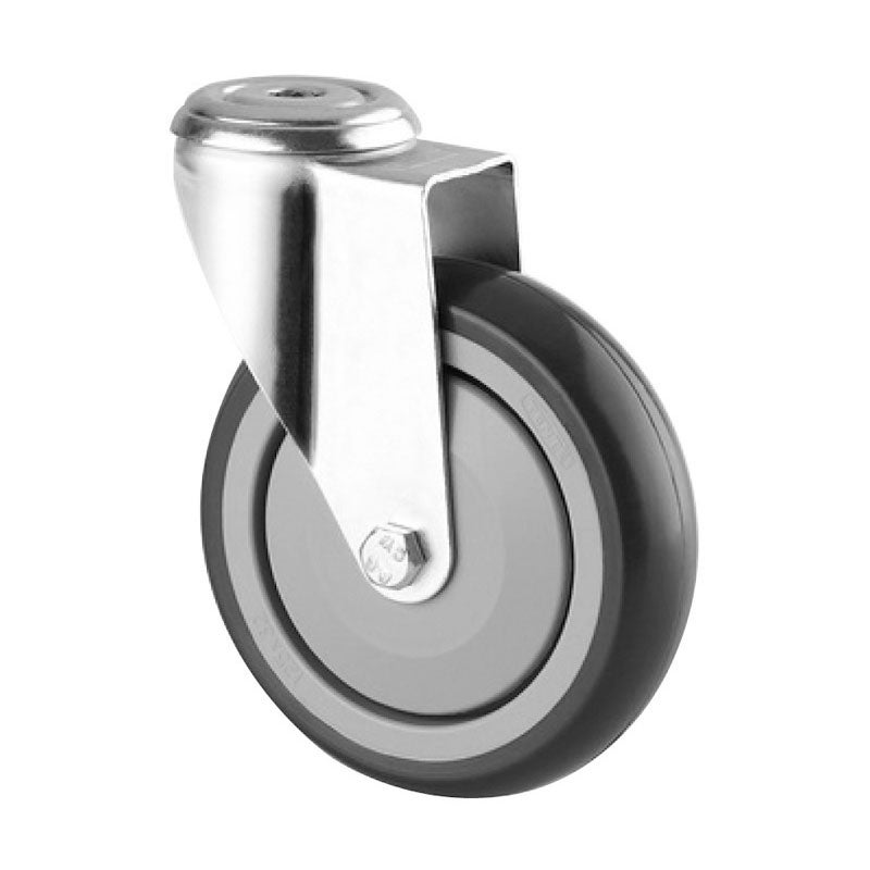 Roulette Fixe TENTE Avec Platine Pour Charges Légères (75 Kg) - Diamètre 100mm, Référence 3478, Neuve
