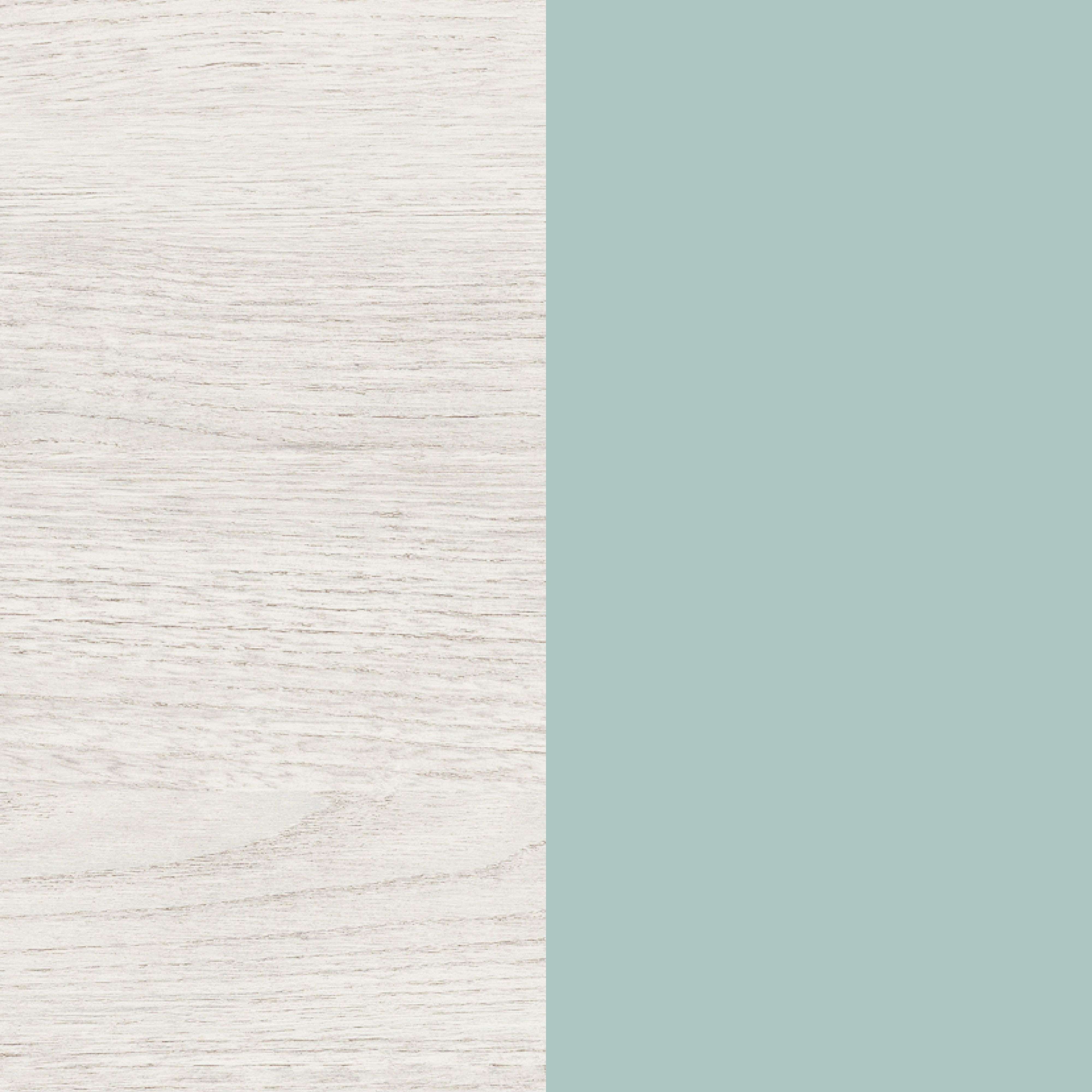 Armoire enfant CYANN 3 portes L90cm x H200cm - Blanc / Turquoise - 8