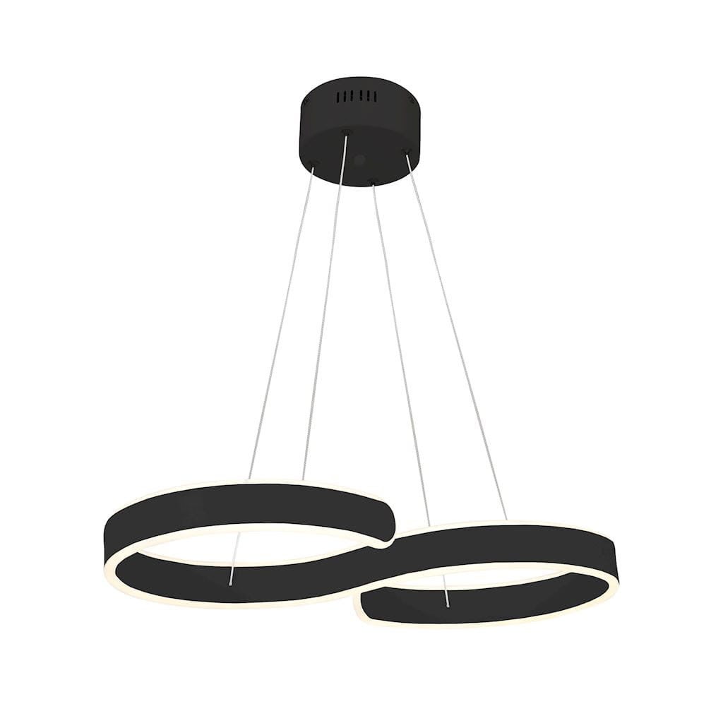 Lampa wisząca INFINITY LED 60W Neutralna biel 3600lm czarna wym: 100 x 60 x 30 cm Milagro