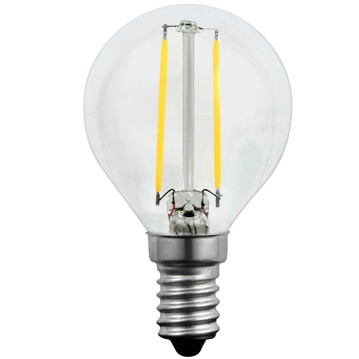 Żarówka LED COB E14 2W kulka przezroczysta Ciepła biel 3000K 230lm Polux