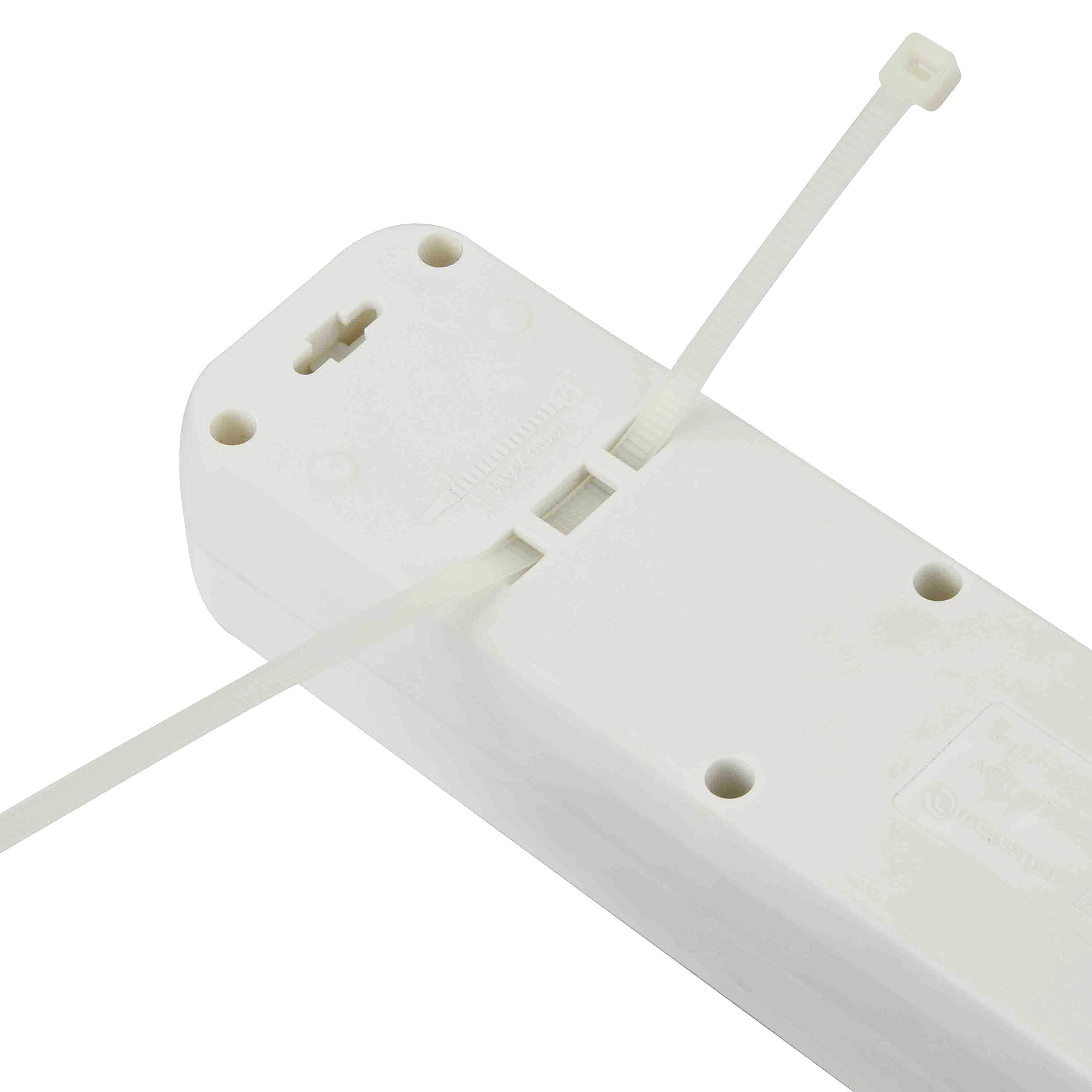 PRISE MULTI BY-PASS SCHUKO + ELECTRALINE THERMIQUE BLANCHE PLACES 6 2P+T 10A N°XMMQ 3X0,75 MT 1,5 - 3