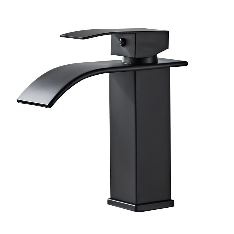 Rubinetto Moderno Per Bagno A Cascata Nero, Miscelatore Per Lavabo A Grifo De Lavabo Con Cano De 140 Mm De Altura Mezclador De Bano De Laton Agua Fria Y Caliente Disponible G 38 76508142 Rubinetto Moderno Per Bagno A Cascata Nero, Miscelatore Per Lavabo A Grifo De Lavabo Con Cano De 140 Mm De Altura Mezclador De Bano De Laton Agua Fria Y Caliente Disponible G 38 76508142