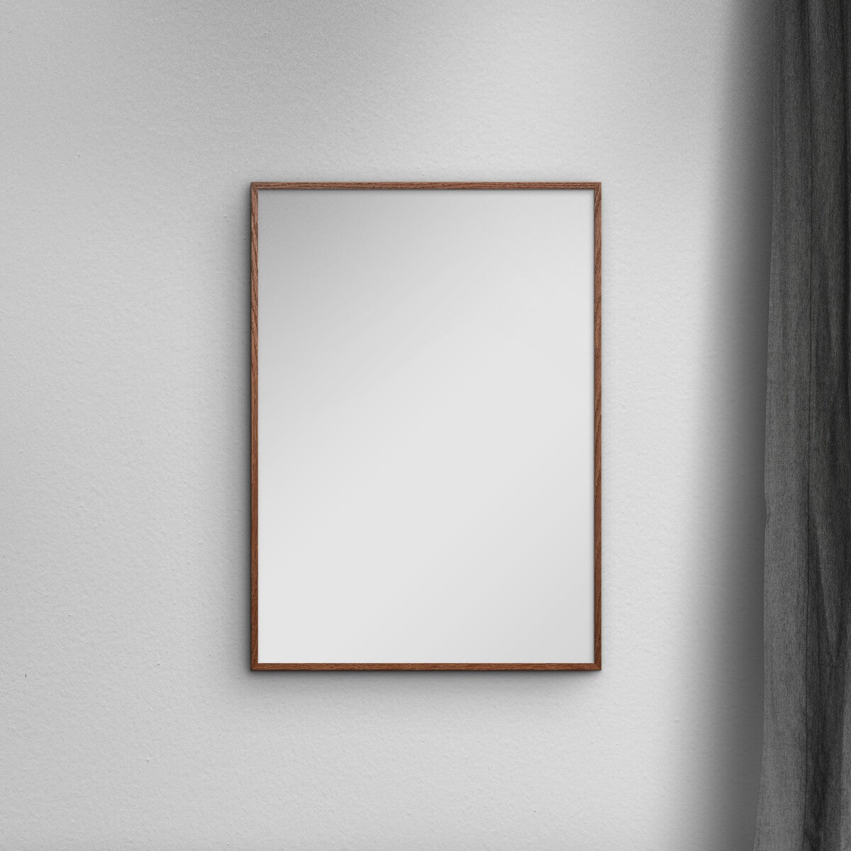 Miroir – Miroir en chêne foncé 70 x 70 cm - 2