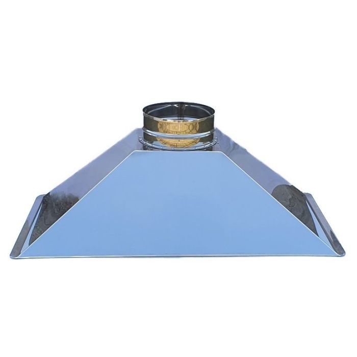 Okap piekarnika z grillem ze stali nierdzewnej szer. 125 x gł. 63 x wys. 40 cm średnica wylotu dymu 25