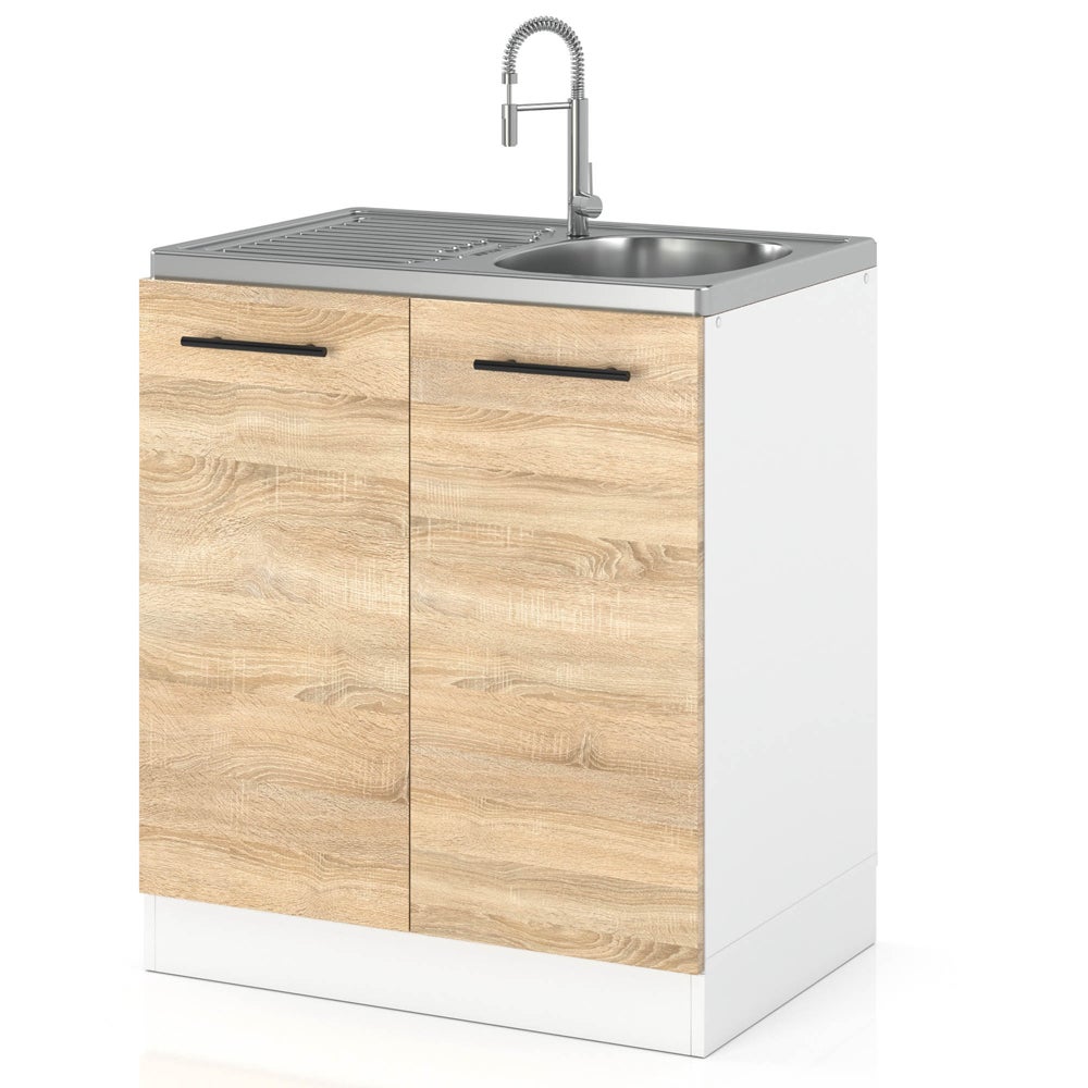 Szafka kuchenna stojąca pod zlewozmywak modułowa 60cm spremium dąb sonoma