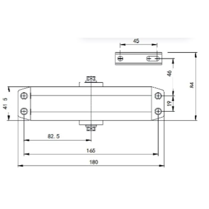 Ferme-porte FIRST 10 force 3 avec bras compas argenté - HERACLES - G-HR-FIRST101 - 2