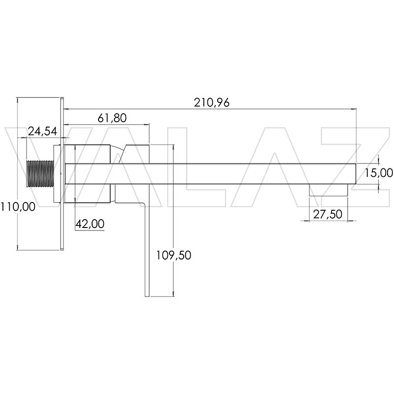 Valaz Rubinetto cucina estraibile monocomando cromato - Serie Parana - 5