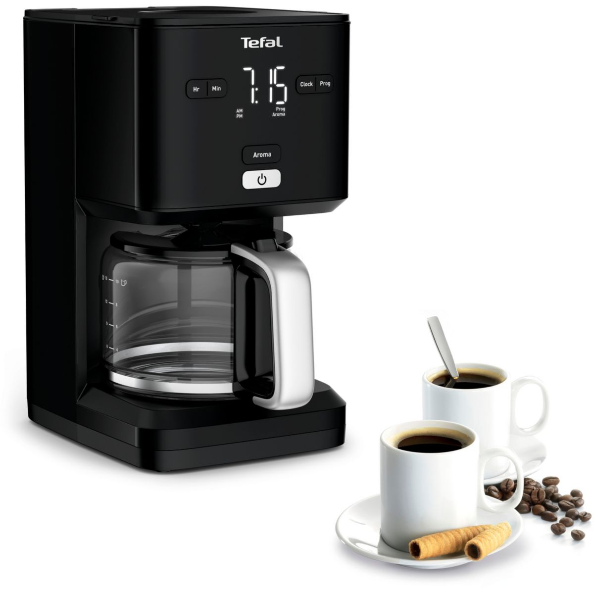 Cafetière filtre TEFAL CM600810 SMARTN LIGHT | Leroy Merlin
