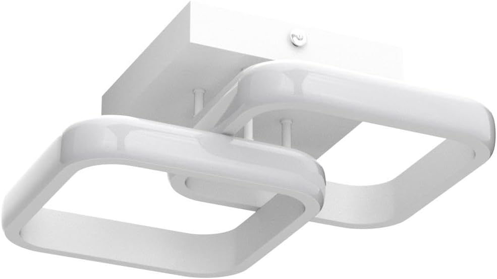 Plafonnier LED pour chambre à coucher, 22 W, 2&nbsp;550 lm, design moderne en acrylique, un couloir ou une cuisine, blanc froid 6&nbsp;500 K, diamètre 29 cm. - 4