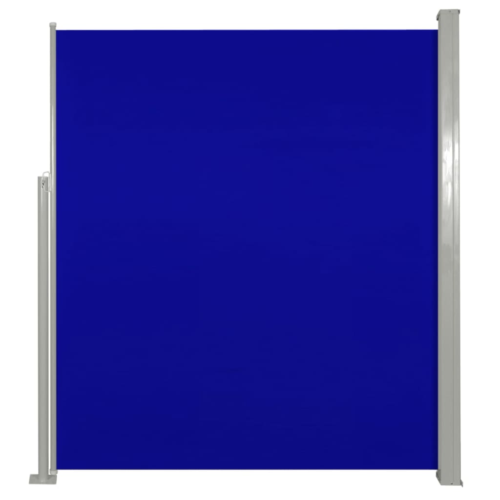 Toldo lateral retráctil/protección visual para patio jardín terraza balcón 160 x 300 cm azul 02_0007048