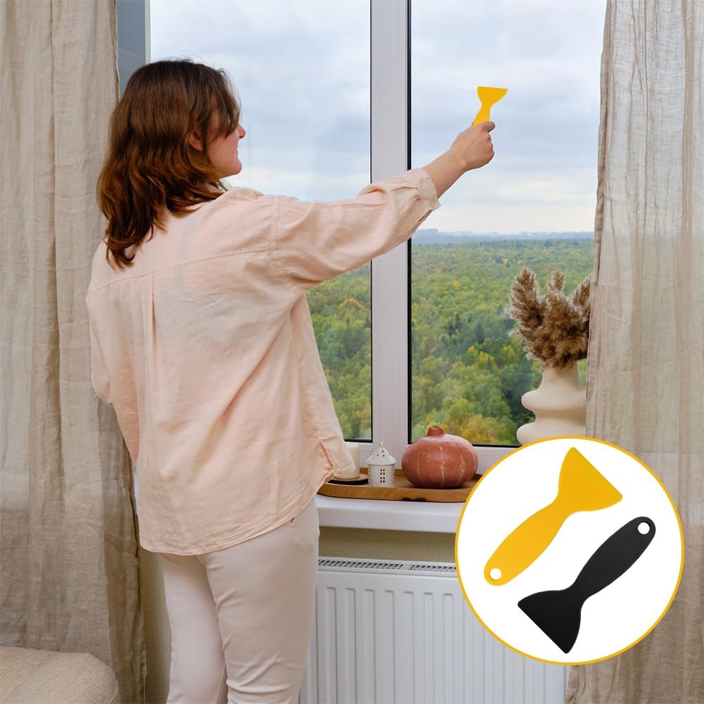 Ensemble de 12 grattoirs, couteau à mastic, grattoir à peinture flexible pour le remplissage et les décalcomanies - 3