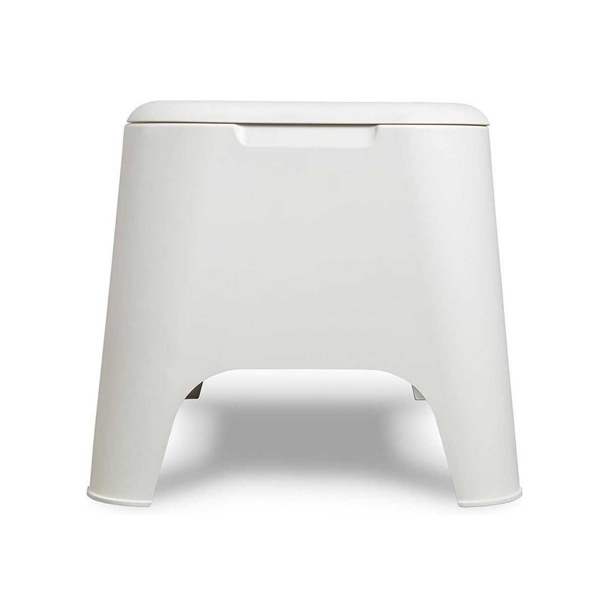 Tavolino in Resina da Esterno-Giardino Portaoggetti Petra Bianco - 5