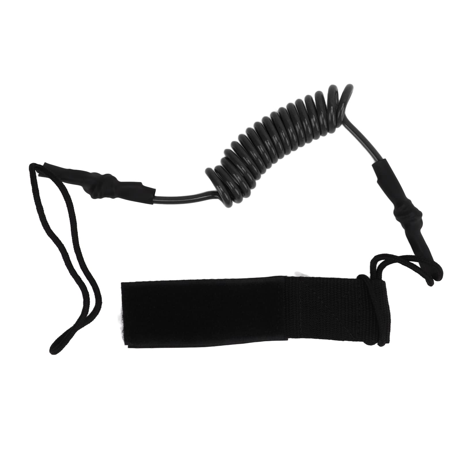 Corde De Sécurité Réglable Pour Bodyboard – TPU, 130 Cm, Noir/blanc/jaune, Adultes Et Enfants
