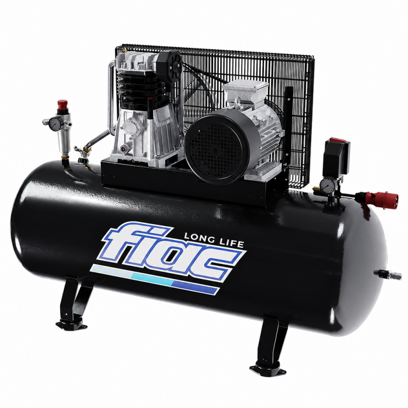 Compresor FIAC AB200-490TF Longlife, industrial, trifazat, 3 CP, 486 l/min, recipient 200 L