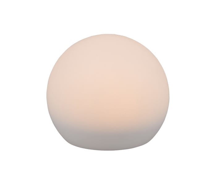 Kula ogrodowa solarna Melo biała LED 1W 3000K 30lm wym: 17,4 x 20 x 20 cm tworzywo sztuczne RL