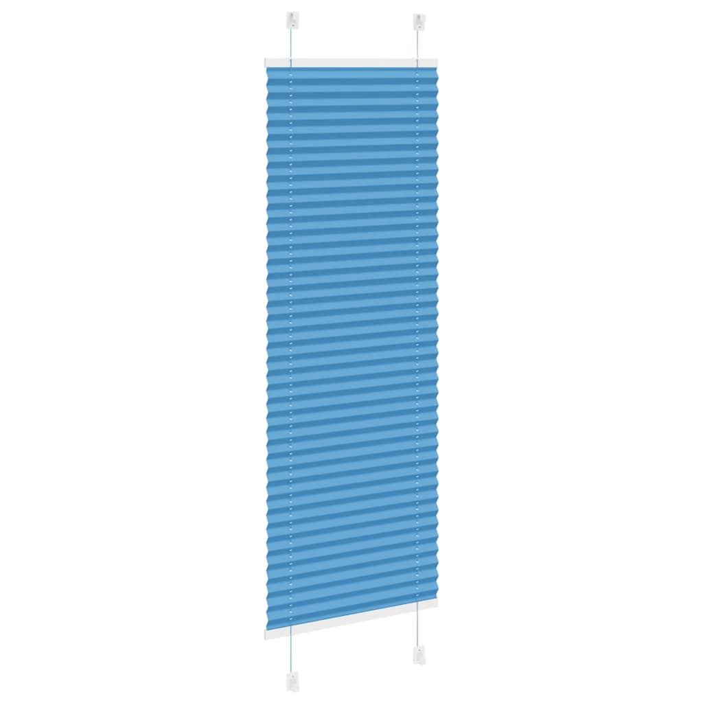 Store plissé bleu 40x150 cm largeur du tissu 39,4 cm polyester - 4