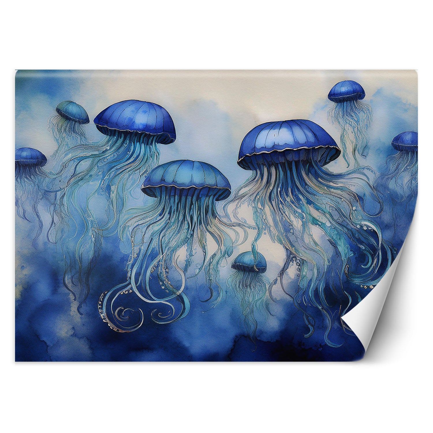 Fototapeta, Niebieskie meduzy morskie 400x280